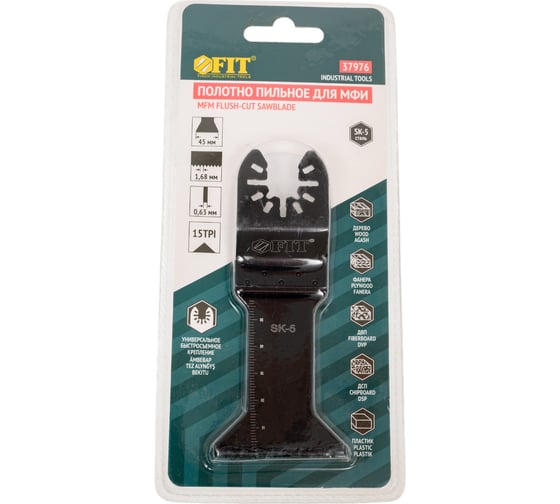 Изображение товара Полотно пильное фрезерованное ступенчатое, сталь SK-5, 45x0.63 мм FIT 37976