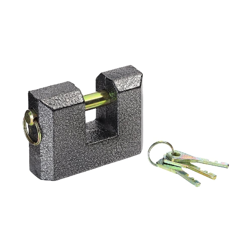 Изображение товара Навесной п-образный замок Smartbuy корпус 86 62 мм 3 ключа SBT-LK-8662