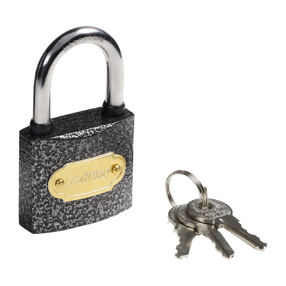 Изображение товара Навесной замок Smartbuy корпус 38х33 мм с дужкой 5.5 мм и 3 ключами