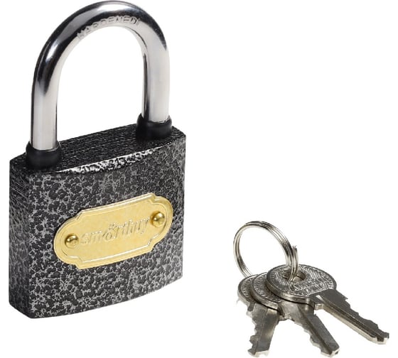 Изображение товара Навесной замок Smartbuy корпус 38х33 мм, дужка d5.5 мм, 3 ключа SBT-LK-3833