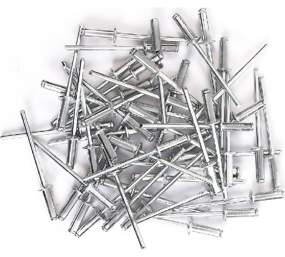 Изображение товара Заклепки Smartbuy 3.2 мм, 10 мм, нерж. покрытие, алюминий, 50 шт. SBT-RGR-32p1