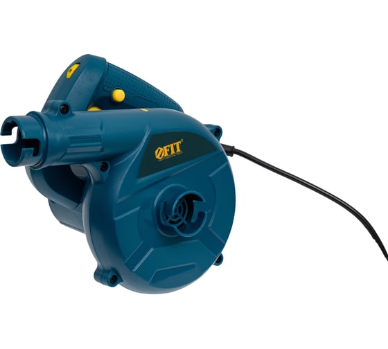 Изображение товара Воздуходувка-пылесос FIT 600 Вт, 6000-16000 об/мин, 3500 л/мин, 1.58 кг, БС щеток, коробка 80893