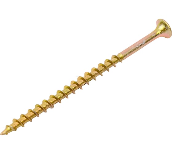 Изображение товара Саморез для ГКЛ STEELREX крупная резьба, жёлтый цинк, 4,2x70 мм, 100 шт. 0105042070B300010016