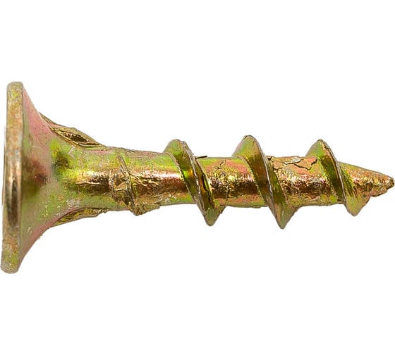 Изображение товара Саморез для ГКЛ STEELREX крупная резьба, жёлтый цинк, 3,5x16 мм, 500 шт. 0105035016B400050032