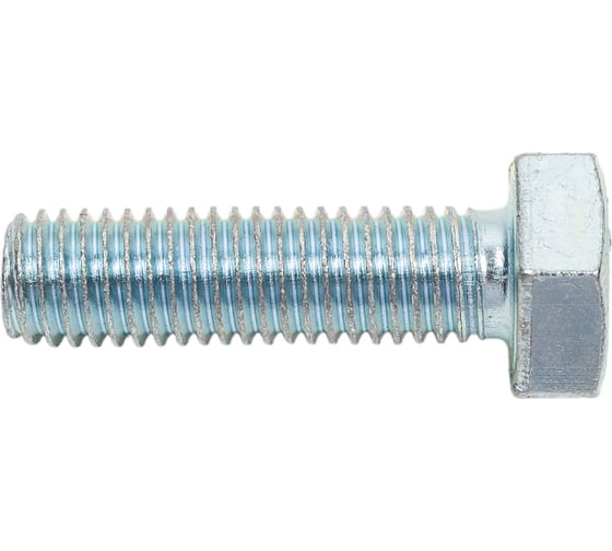 Изображение товара Болт STEELREX DIN 933, класс прочности 5,8, цинк, М10x35 мм, 25 шт. 0211010035B400002532