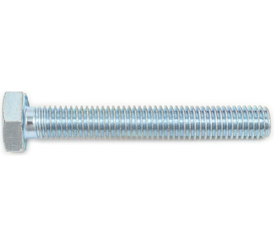 Изображение товара Болт STEELREX DIN 933, класс прочности 5,8, цинк, М10x70 мм, 15 шт. 0211010070B400001532