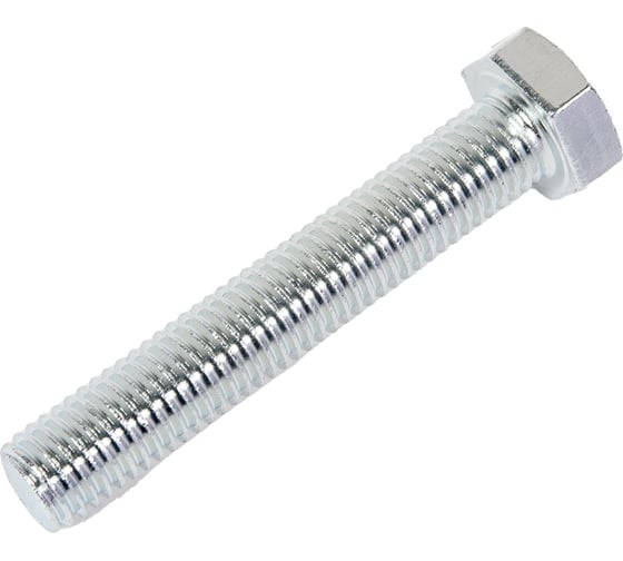 Изображение товара Болт STEELREX DIN 933, класс прочности 5,8, цинк, М12x70 мм, 10 шт. 0211012070B400001032