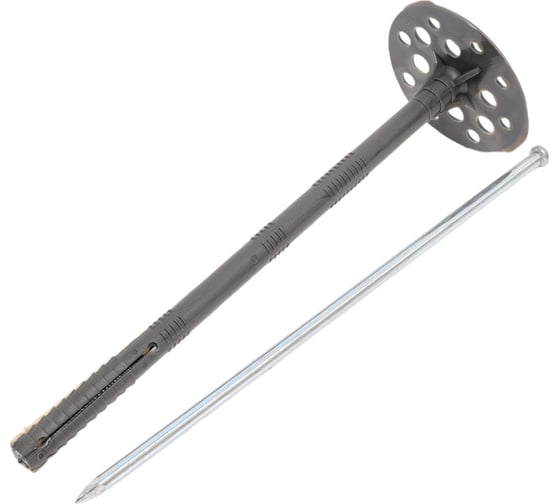 Изображение товара Дюбель для теплоизоляции с металлическим гвоздем INTERFIX ИЗМ 10х200, 250 шт 28960