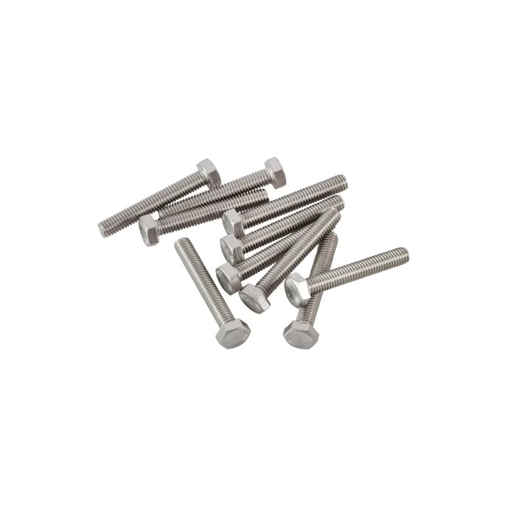 Изображение товара Болт STEELREX DIN 933, класс прочности 5,8, М10x50 мм, 20 шт.