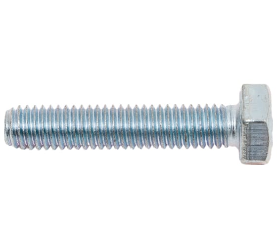 Изображение товара Болт STEELREX DIN 933, класс прочности 5,8, цинк, М6x30 мм, 90 шт. 0211006030B400009032