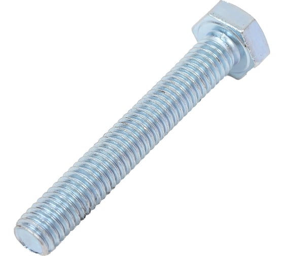 Изображение товара Болт STEELREX DIN 933, класс прочности 5,8, цинк, М6x40 мм, 70 шт. 0211006040B400007032