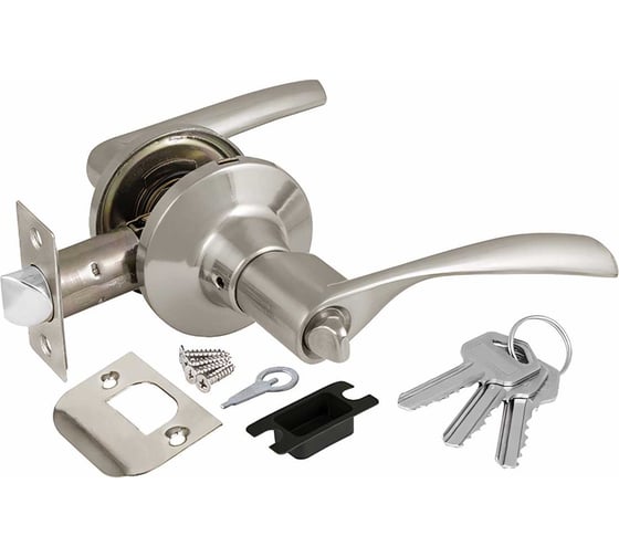 Изображение товара Ручка защелка AJAX 6010 SN-E кл./фик. мат. никель 39521