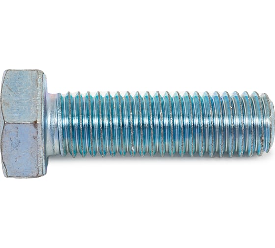 Изображение товара Болт STEELREX DIN 933, класс прочности 5,8, цинк, М12x40 мм, 15 шт. 0211012040B400001532
