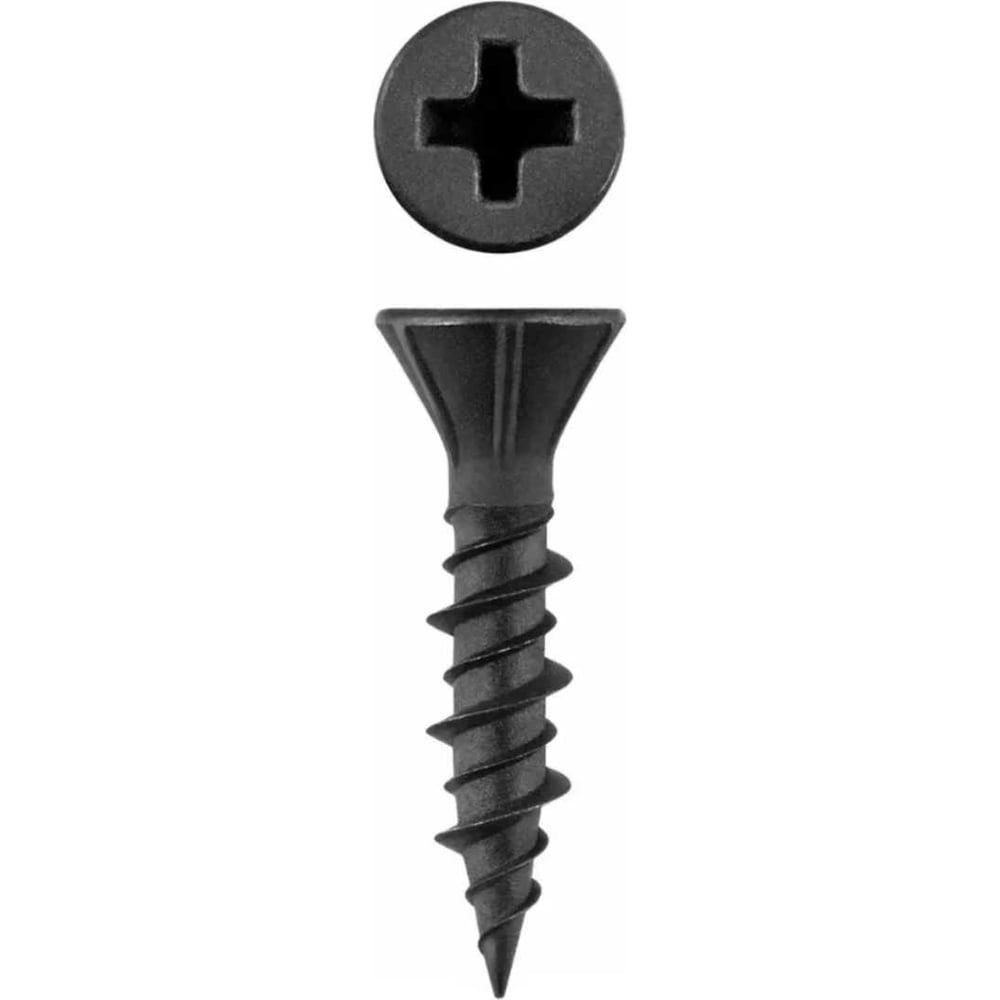 Изображение товара Саморез для ГВЛ STEELREX двухзаходная резьба, оксид, 3,9x35 мм, 100 шт. 0107039035B500010064