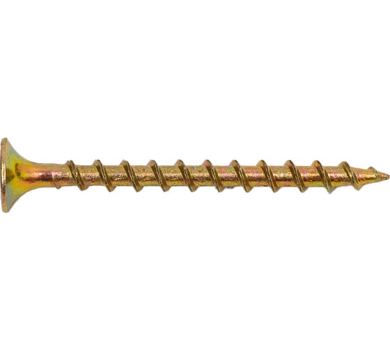 Изображение товара Саморез для ГКЛ STEELREX крупная резьба, жёлтый цинк, 3,5x41 мм, 200 шт. 0105035041B400020032