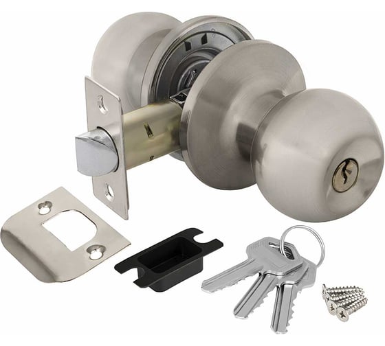 Изображение товара Ручка защелка AJAX 6082 SN-E кл./фик. мат. никель 39539