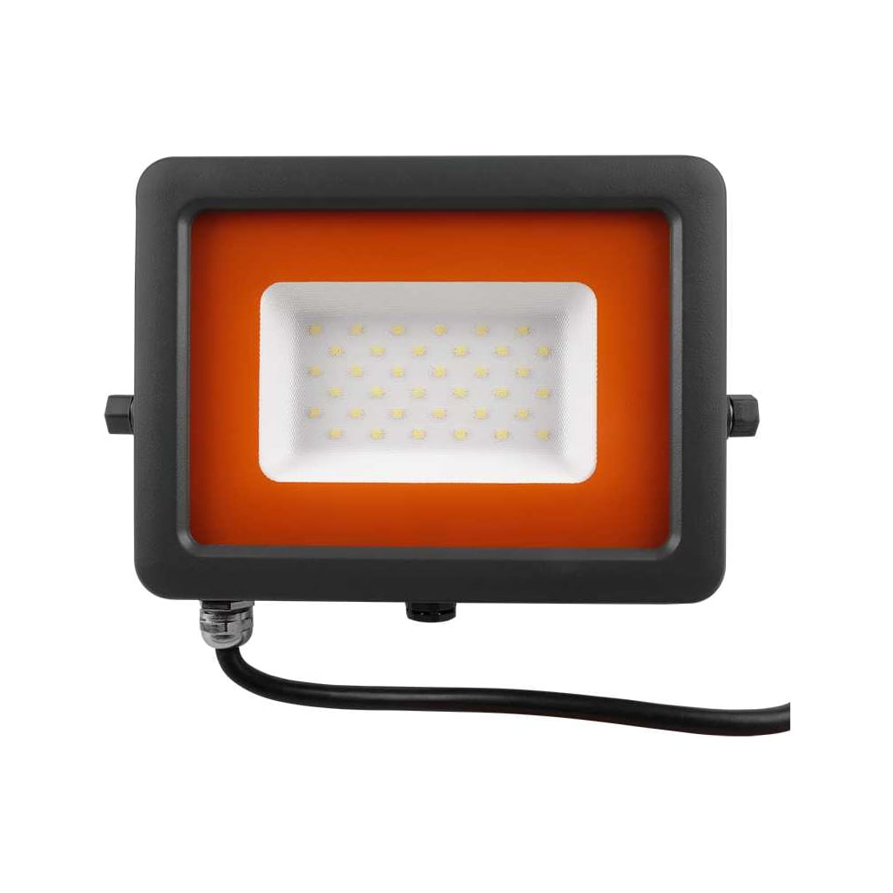 Изображение товара Светодиодный прожектор Jazzway PFL-S2 30Вт 6500К IP65 220–240В ДО с клапаном закаленное матовое стекло серый 2853295D