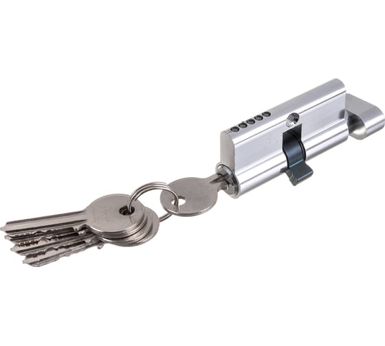 Изображение товара Цилиндровый механизм с вертушкой AJAX AX102/60 mm 25+10+25 CP хром 5 кл. 39839