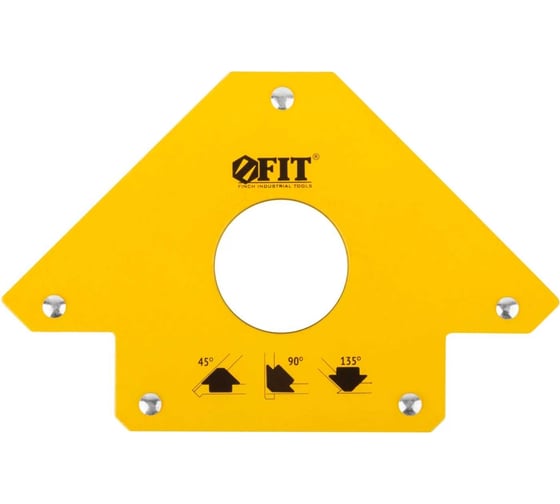 Изображение товара Угольник для сварки магнитный, тип "стрелка", усилие до 34 кг FIT 81803