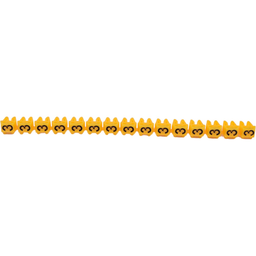 Изображение товара Наборный кабельный маркер HLT символ 3 оранжевый 1,5 мм² 150 шт