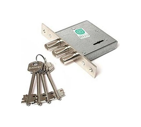 Изображение товара Врезной замок ГАРДИАН 1001-4 кл /б/о/н/ 18100