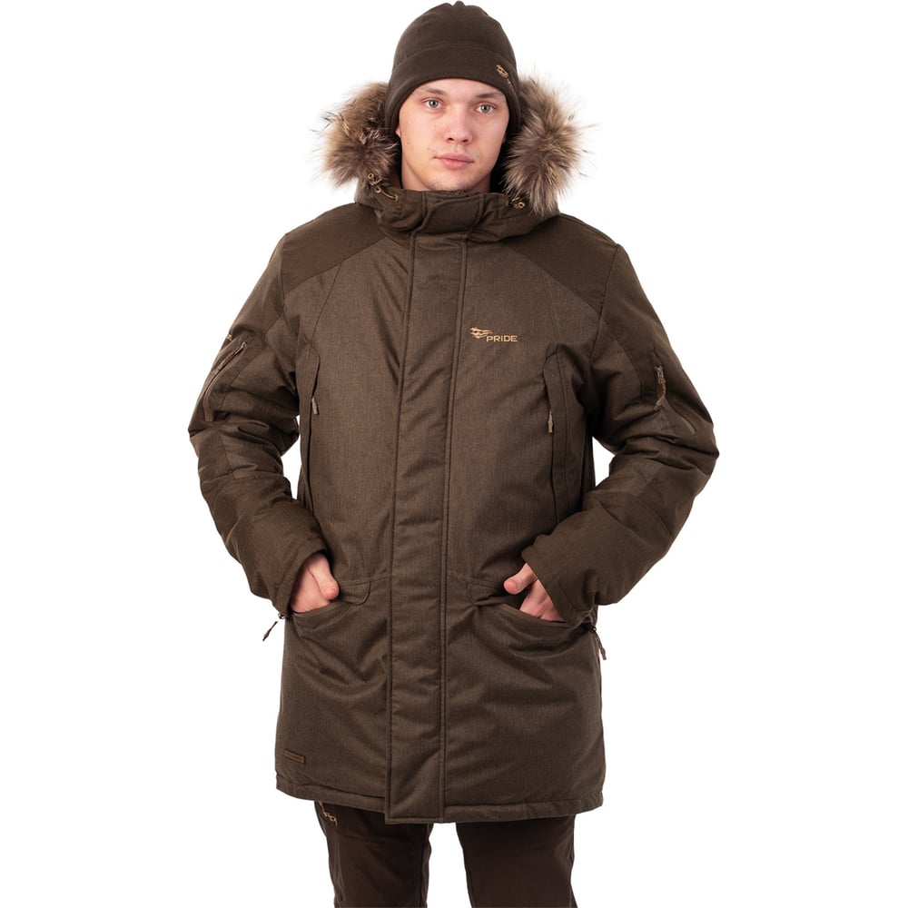 Изображение товара Куртка Pride Маламут Премиум коричневая зимняя для мужчин р52-54