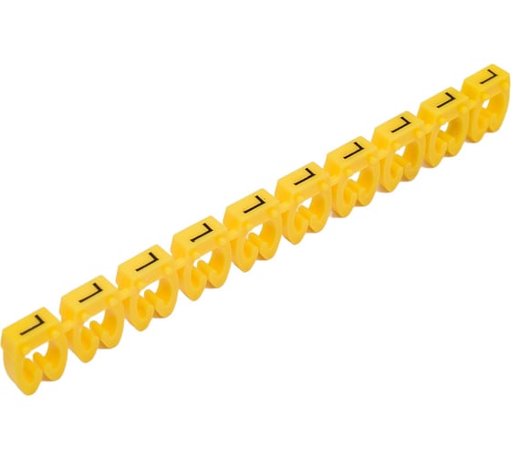 Изображение товара Наборный маркер HLT - символ "L" желтый 4 мм² (уп./100 шт.) 084-08-142