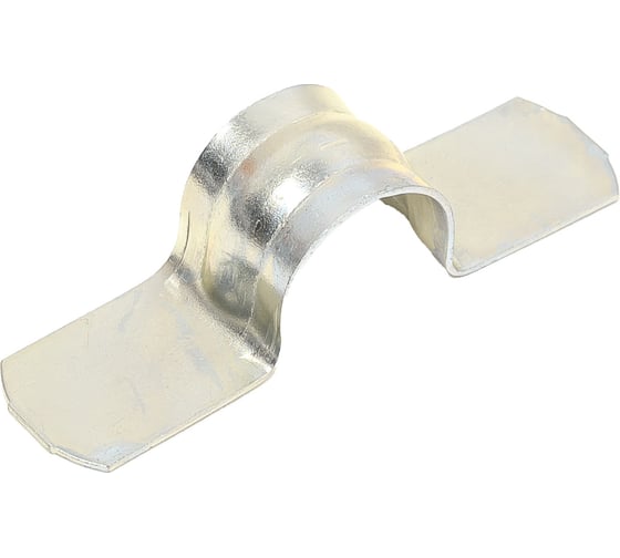 Изображение товара Металлическая двухлапковая скоба КрепПак СМД 16-17 для монтажного пистолета, без отверстий, 100 шт. в упаковке 011.2116