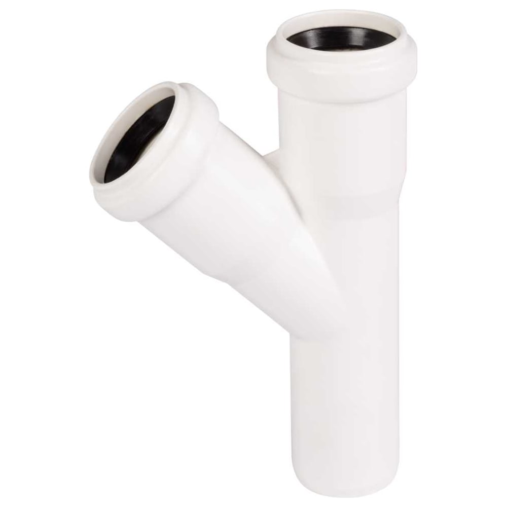 Изображение товара Канализационный тройник Ostendorf белый 45 градусов 32х32