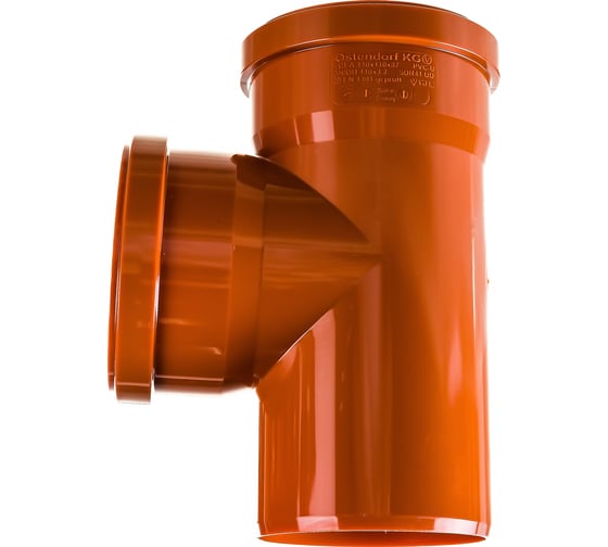 Изображение товара Двухраструбный тройник для наружной канализации Ostendorf 87 градусов, 110 220400