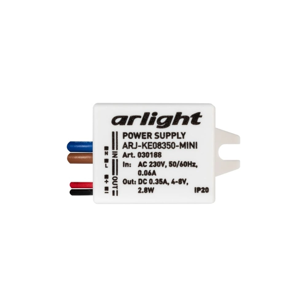 Изображение товара Блок питания для светодиодов ARlight ARJ-KE08350-MINI компактный 2.8 Вт
