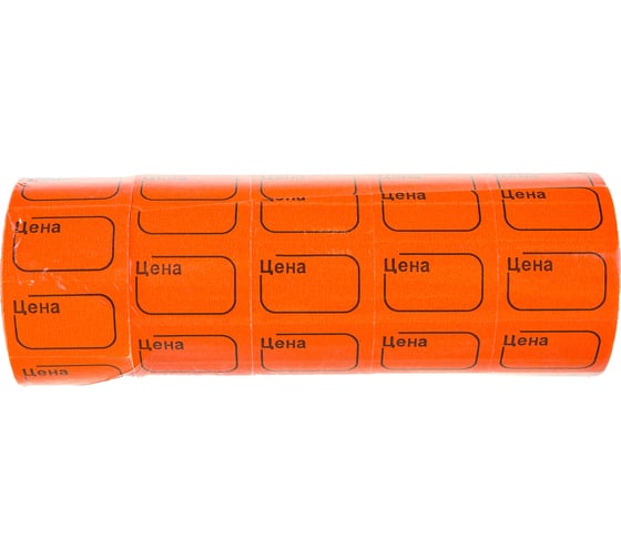 Изображение товара Этикет-лента BRAUBERG оранжевая, комплект 5 рулонов по 250 шт, 30х20 мм 123589