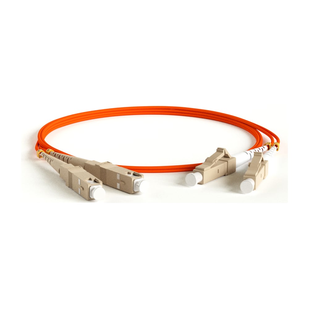 Изображение товара Оптический патч-корд Hyperline LC-SC 0.5м MM 62.5/125 LSZH дуплекс оранжевый