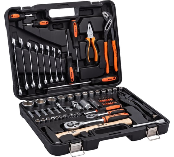 Изображение товара Набор инструмента Автоdело 1/2" DR 1/4 DR" 72 предмета 39872 12005