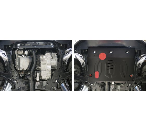 Изображение товара Защита картера и КПП АвтоБРОНЯ для Ford Edge 2014-2015, с крепежом, 111.01837.1