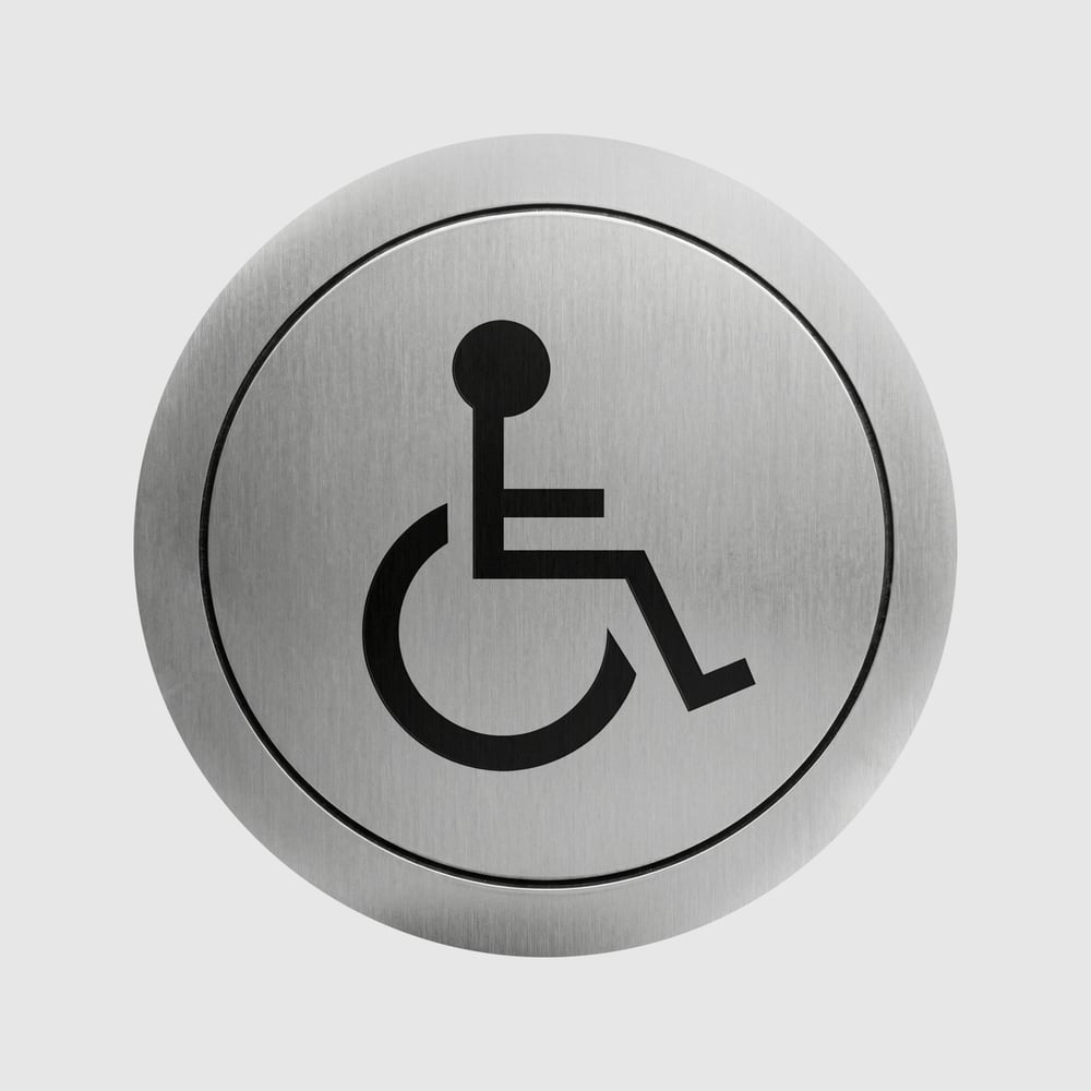 Изображение товара Табличка-указатель на дверь для инвалидов Nofer 16724.2.S