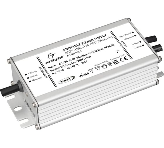 Изображение товара Блок питания Arlight ARPV-UH24120-PFC-DALI2-PH 1шт 028107(2)