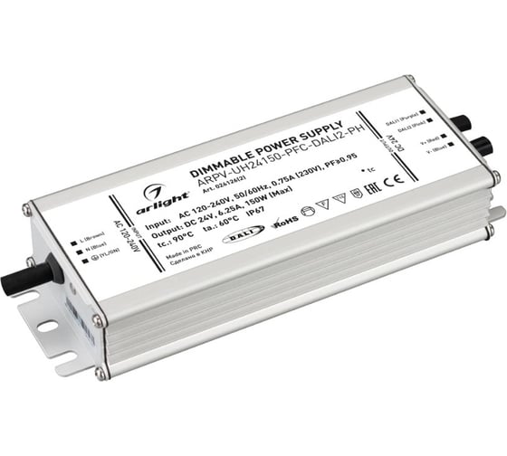 Изображение товара Блок питания Arlight ARPV-UH24150-PFC-DALI2-PH 1шт 026126(2)