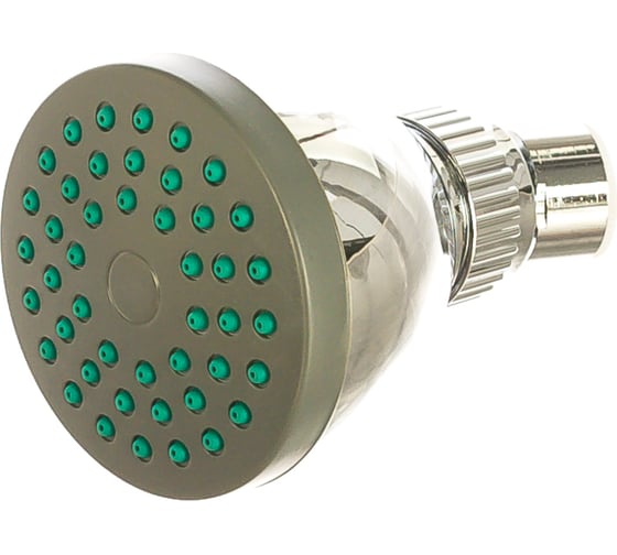 Изображение товара Лейка верхнего душа Melodia della vita круглая хром/зеленый d70мм 34675