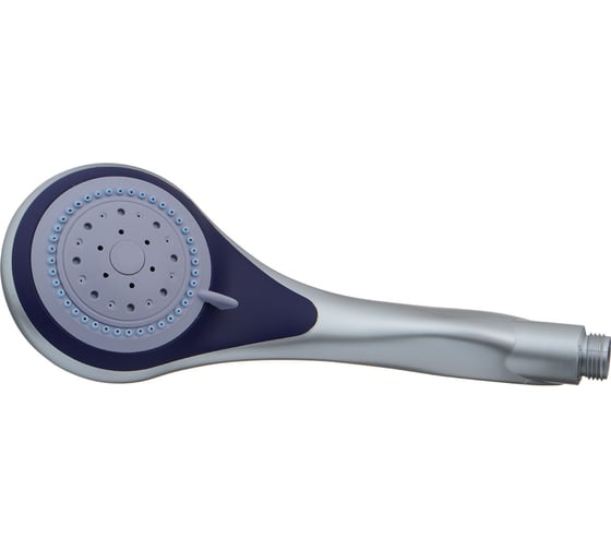 Изображение товара Лейка для душа Melodia della vita 3 функции, d100мм, мат.хром/синий/серый 34629