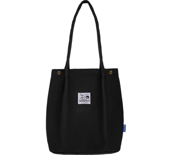 Изображение товара Сумка-шоппер BRAUBERG moments, вельвет, 35x30 см, черный 271905