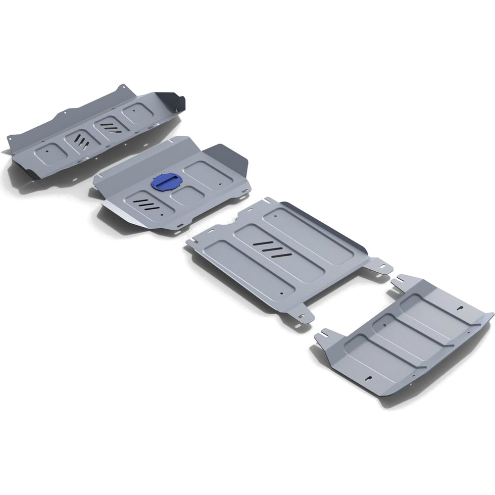 Изображение товара Защита радиатора, картера, КПП и РК Rival для Toyota Fortuner II (V - 2.7; 2.8D) 4WD 2015-н.в., штампованная, алюминий 4 мм, K333.5770.1