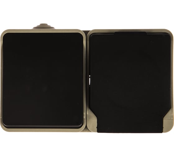 Изображение товара Блок розетка+выключатель Smartbuy IP54 Сатурн SBE-04w-16-SWS