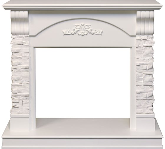 Изображение товара Портал Royal Flame Prague под Jup N/XHD 28/Sym 26 (белый шпон/камень) 64935961