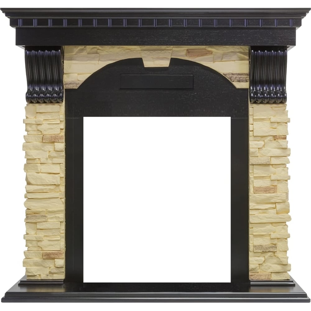 Изображение товара Портал Royal Flame Dublin арочный сланец венге для интерьера