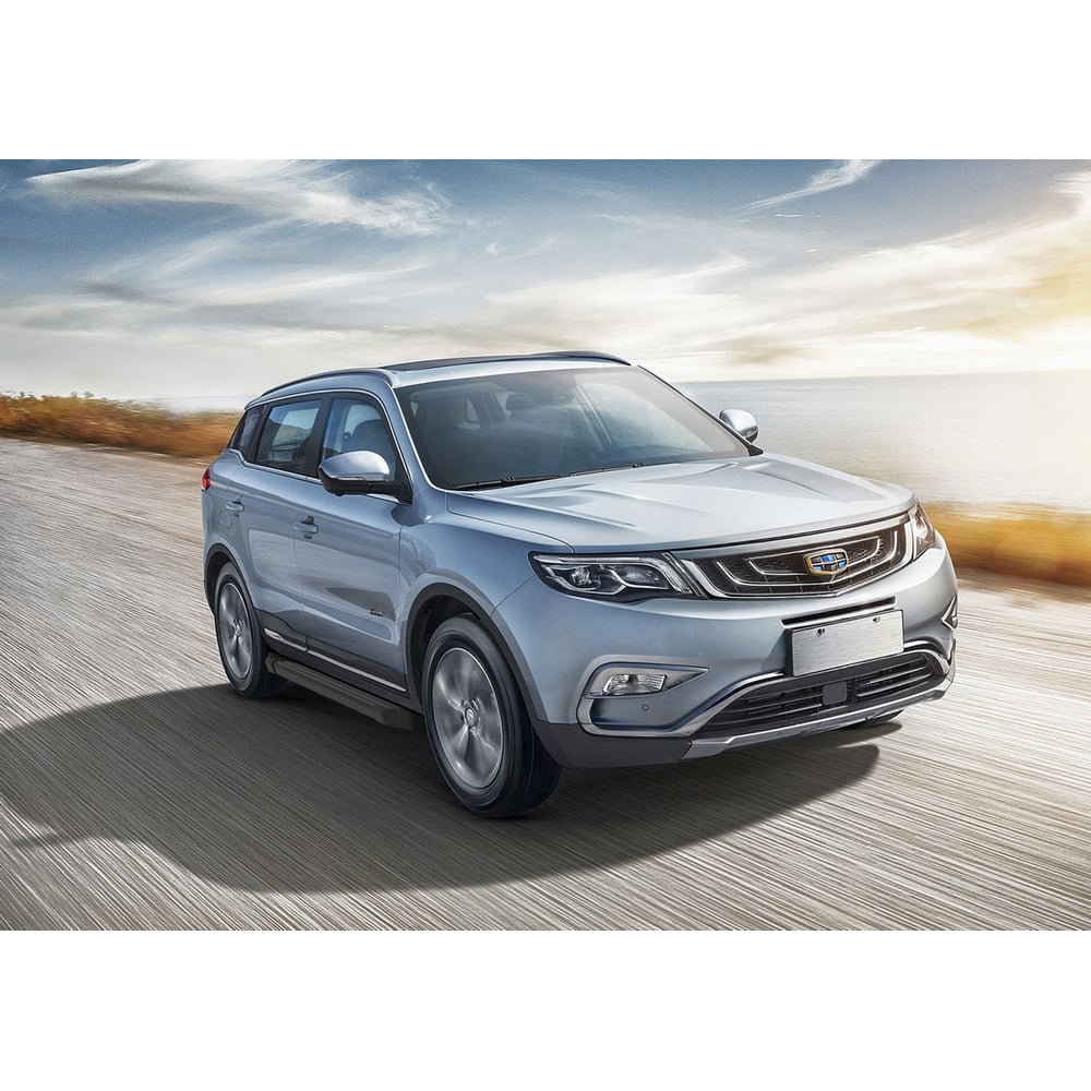 фото Алюминиевые пороги для geely atlas 2018-н.в., 173 см rival