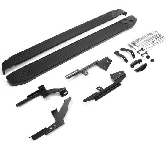 Изображение товара Пороги "Black" Rival для Lada Xray 2015-н.в., 173 см, 2 шт., алюминий, F173ALB.6002.1