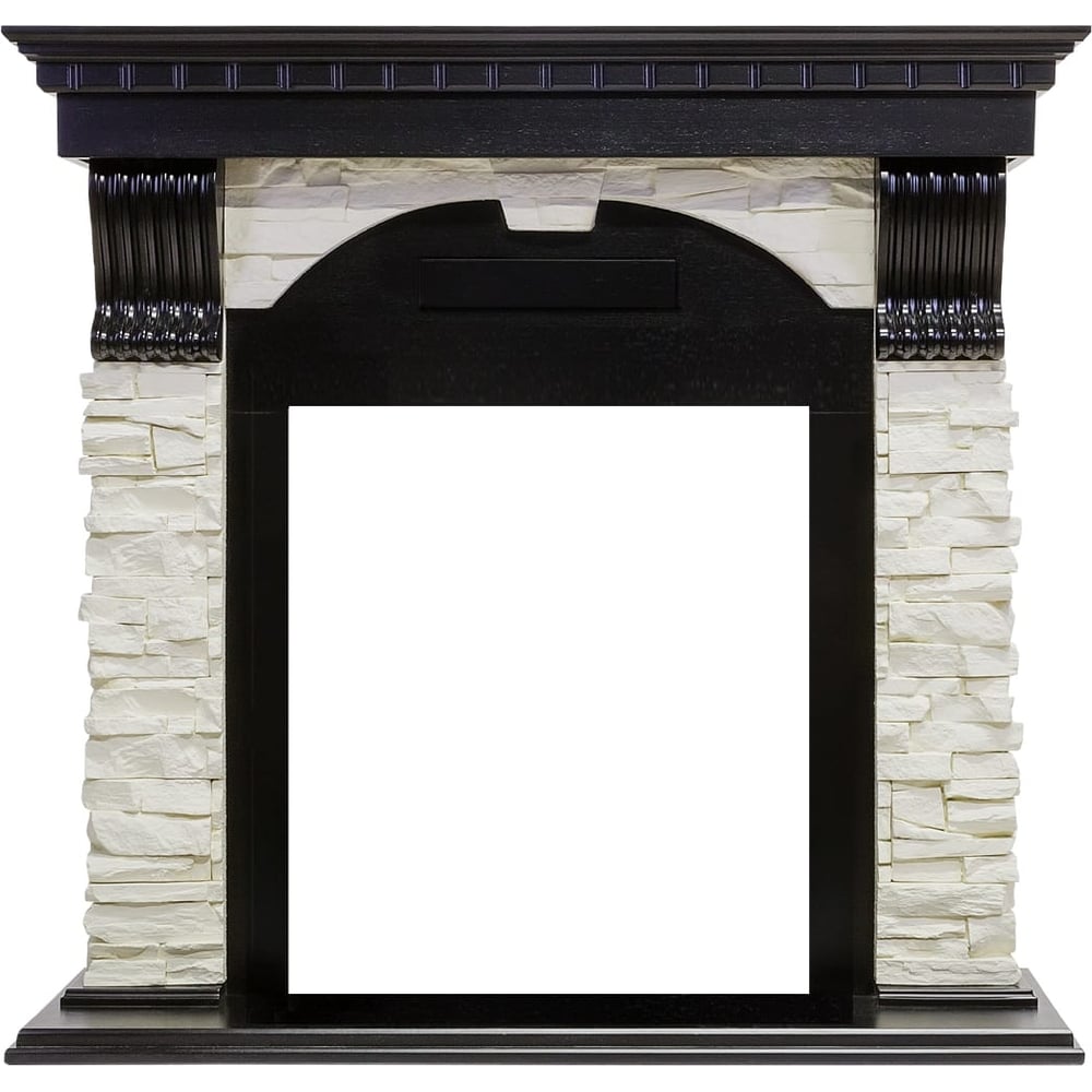 Изображение товара Портал Royal Flame Dublin арочный сланец белый венге 945х370х1020 мм напольный