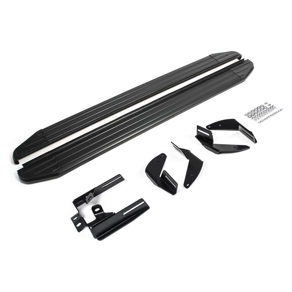 Изображение товара Пороги Rival Premium-Black для Toyota Hilux VII 2005-2015 алюминий 2 шт.