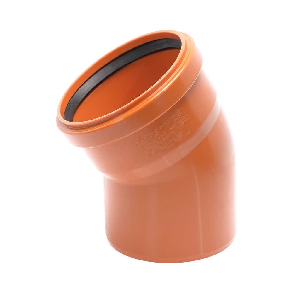 Изображение товара Отвод наружной канализации Ostendorf 125 мм 30 градусов профессиональный